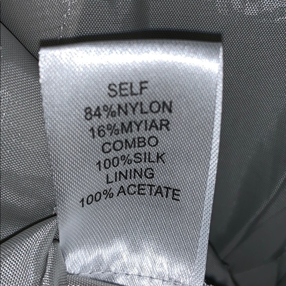 Silver Lace Cocktail Dress with Bow in back - Picture 8 of 8